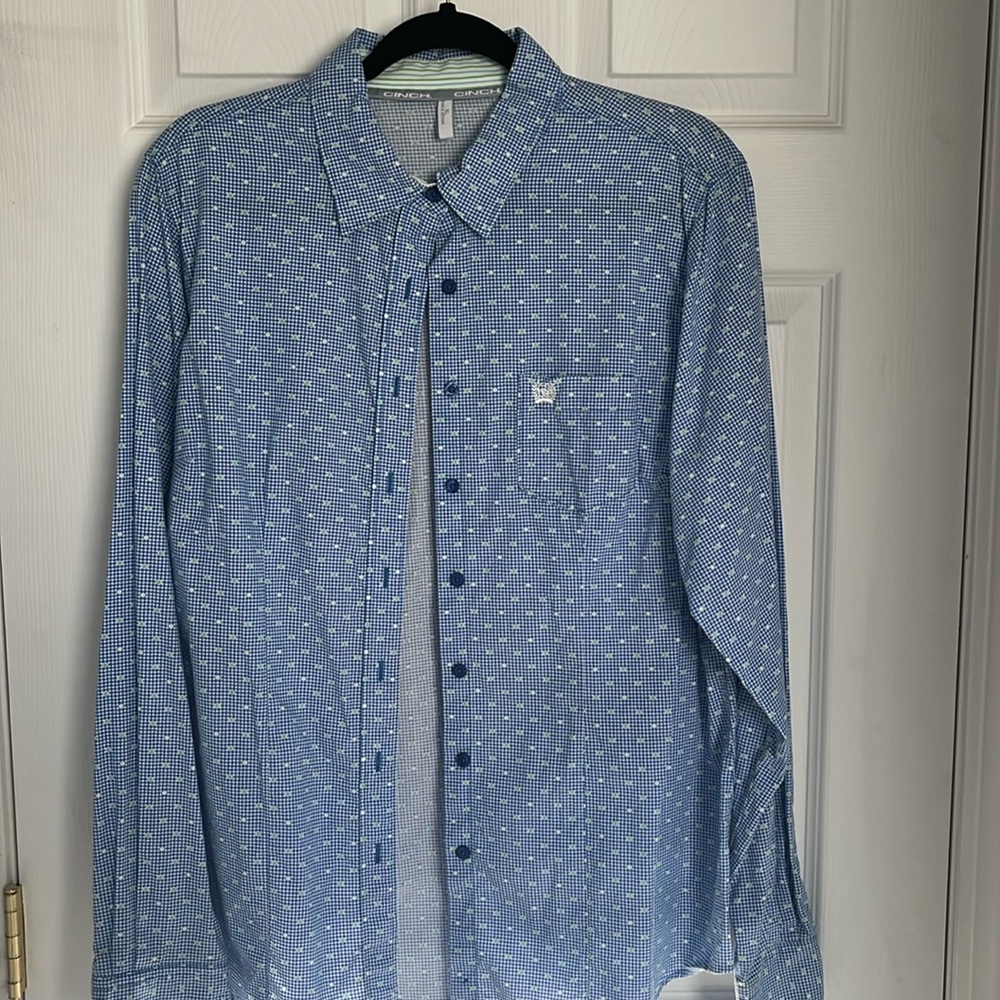 Cinch Button Down Shirt - image 1